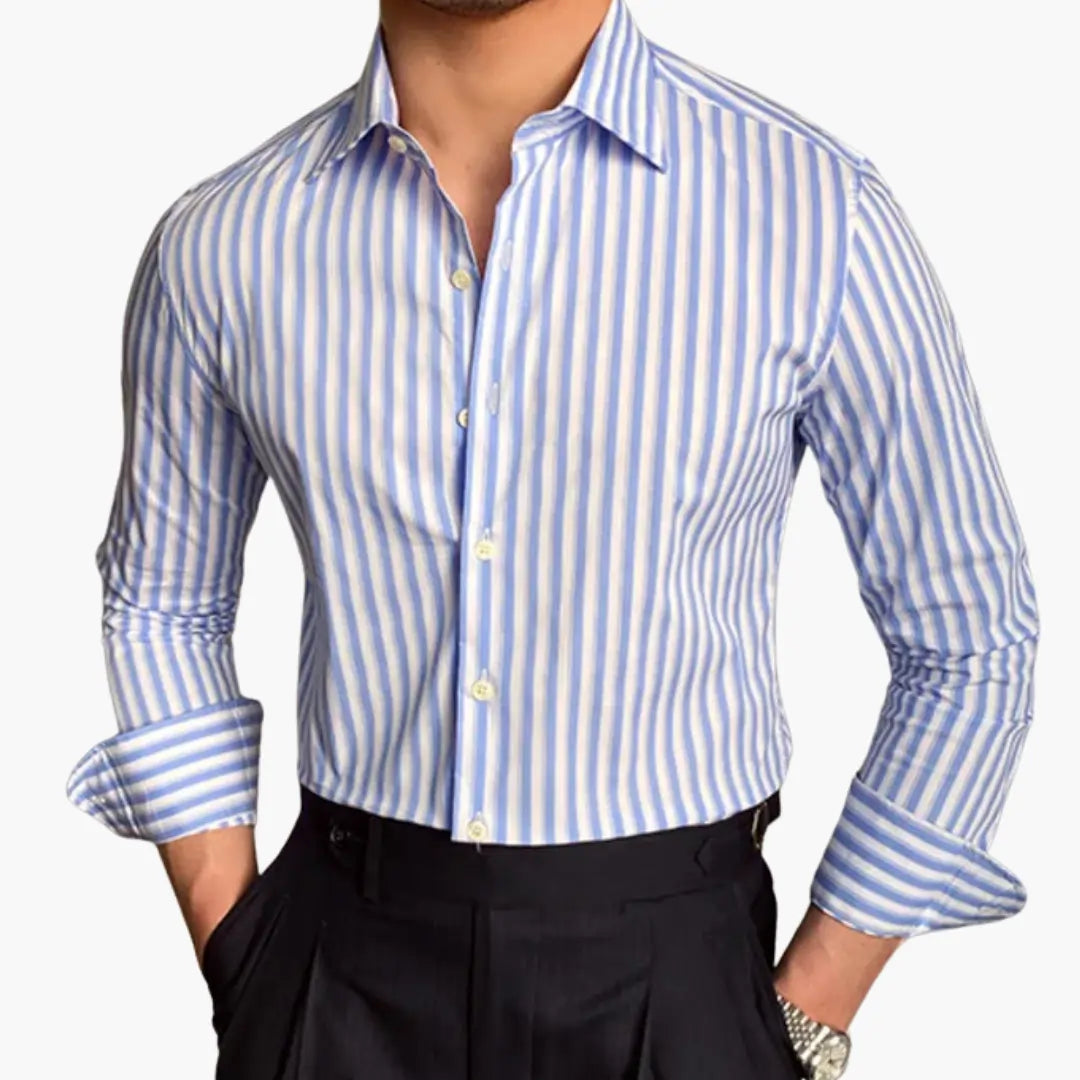 Camisa Masculina Manga Longa Forth Milan Elegante Para Hombre