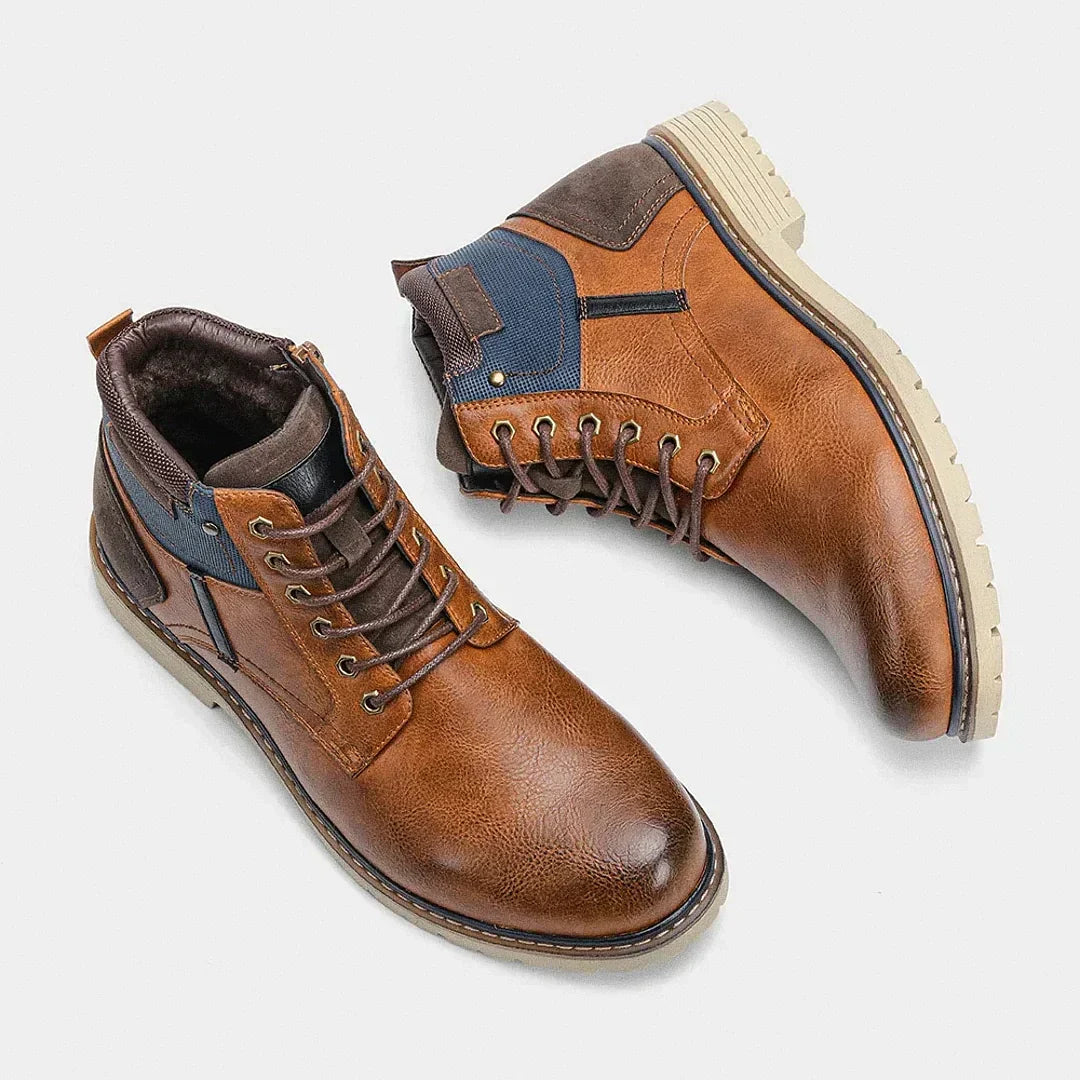 Bota Masculina de Cuero Forth Michigan Duradera y Elegante